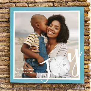 Cute Family Photo Joy Personalised