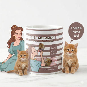 Cute family-proud cat lovers and pet families coffee mug