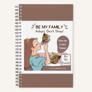 Cute family-proud cat lovers and pet families notebook