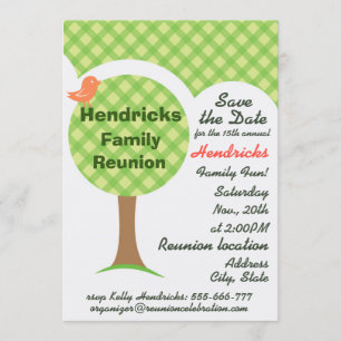 Cute family reunion invitation. invitation