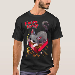Cute Fancy Cat Toy Funny T-Shirt