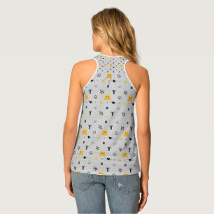 "Cute Fanny Emoji Pattern Faces" Singlet