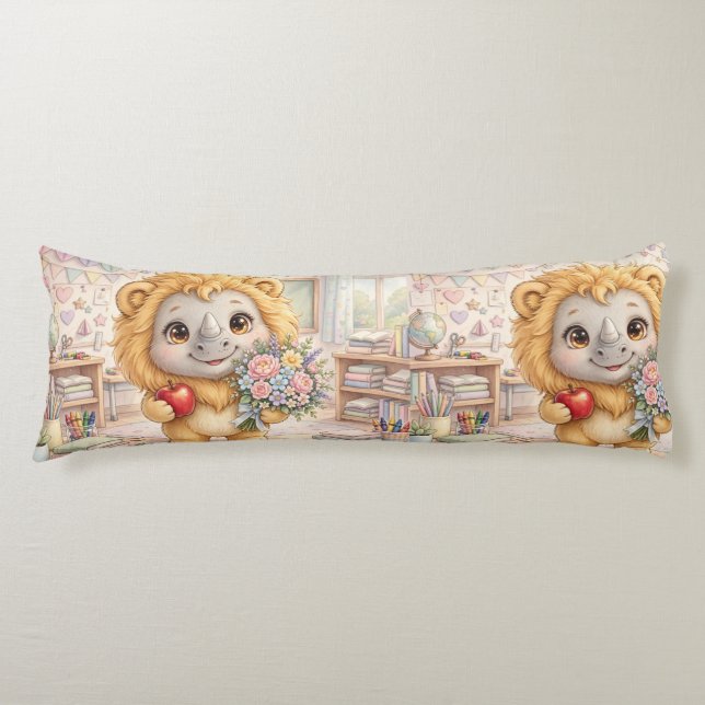 Cute Fantasy Animal Body Pillow – Apple (Front)