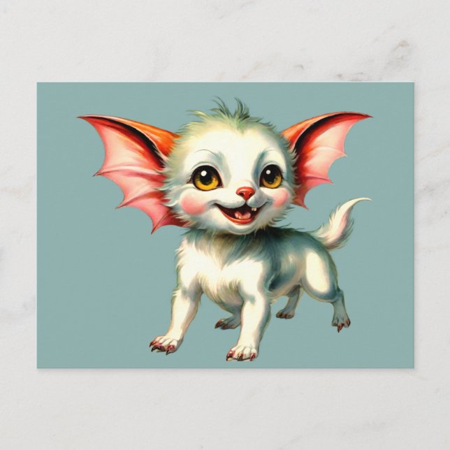 Cute Fantasy Animal Postcard (Front)