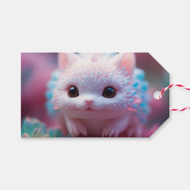 Cute Fantasy Creature Gift Tags  (Front (Horizontal))