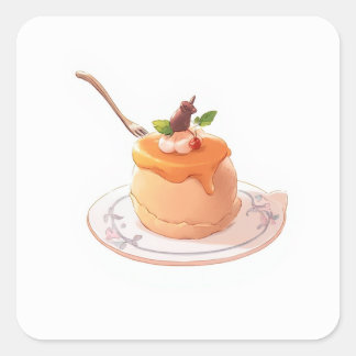 Cute Fantasy Design Square Sticker