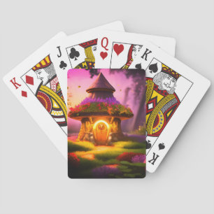 Cute Fantasy House Playing Cards