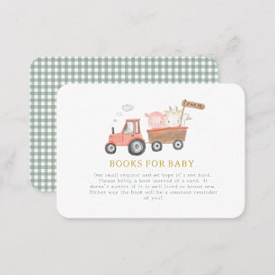 Cute Farm Animal Barnyard Books for baby Enclosure Card