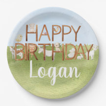 Cute farm animal birthday