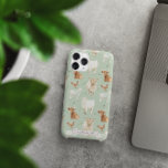 Cute Farm Animal | Highland Cow Monogram<br><div class="desc">Add a touch of rustic charm to your tech with this Cute Farm Animal iPhone 16 Pro Max Case, featuring a delightful pattern of Highland cows, sheep, and chickens. Perfect for animal lovers or anyone looking to bring a cosy, farmhouse vibe to their everyday accessories. The soft green background beautifully...</div>