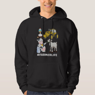 Cute Farm Animals And Tractor  Farmer & Farming Hoodie