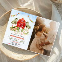 Cute Farm Animals Baby Shower Party