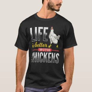 Cute Farm Bird Animal Farmer Farming Hen Chicken T-Shirt