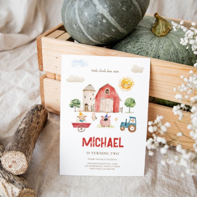Cute Farm Birthday Invitation  (Creator Uploaded)