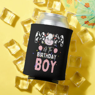 Cute Farm Cow: Mum of The Birthday Boy Cow Farm Can Cooler