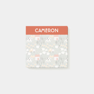 Cute Farm Scene Pattern Post-it Notes