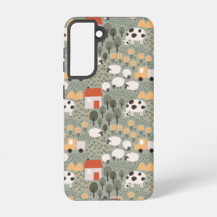 Cute Farm Scene Pattern Samsung Galaxy Case