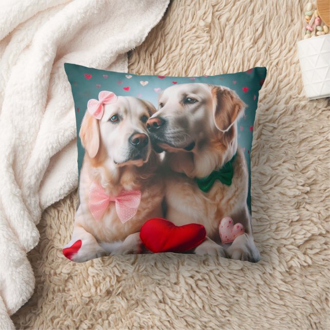 Cute farmer couple valentine's day cushion (Blanket)