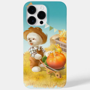 Cute Farmer Dog with Pumpkin Case-Mate iPhone 14 Pro Max Case