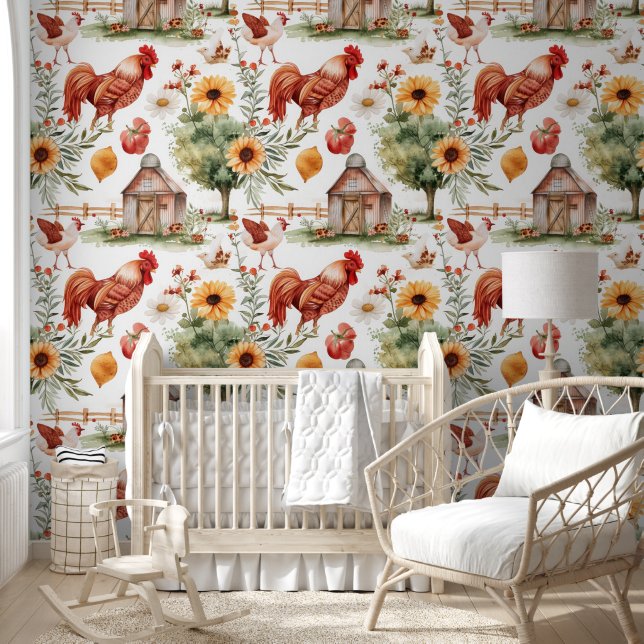 Cute Farmyard and Animals  Wallpaper (Kids)