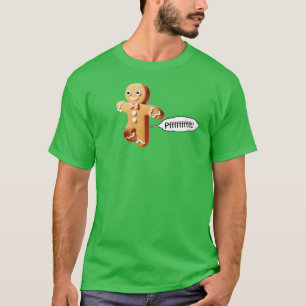 Cute Farting Gingerbread Man Christmas T-Shirt