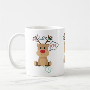 Cute Farting Reindeer Coffee Mug