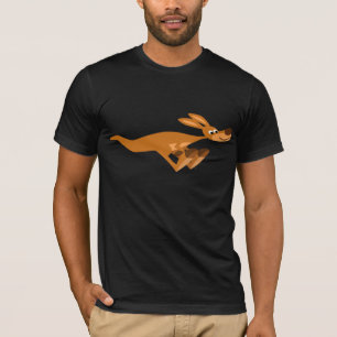 Cute Fast Cartoon Kangaroo T-Shirt