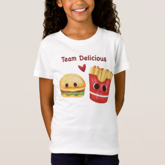 Cute Fast Food – Kawaii Junk Food Faces Baby Bodys T-Shirt