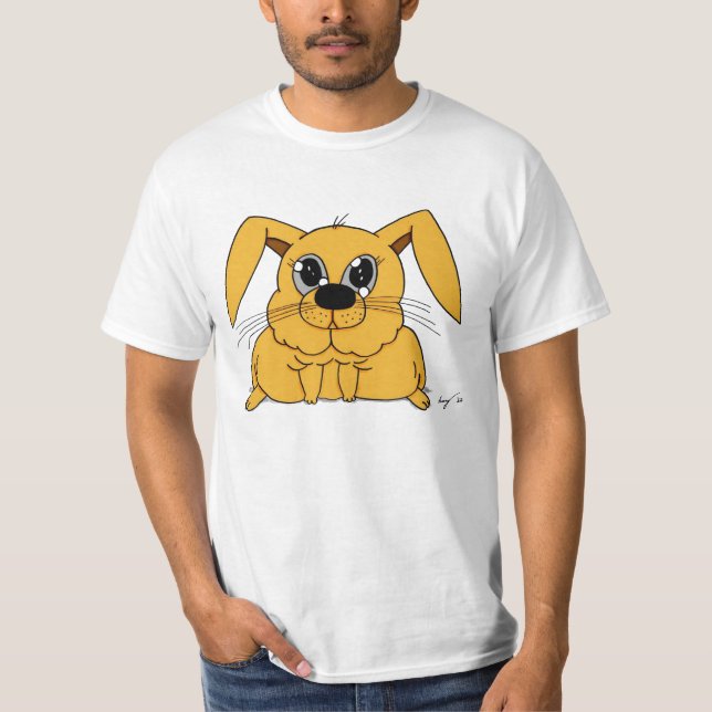 Cute Fat Bunny Mens Value T-Shirt (Front)