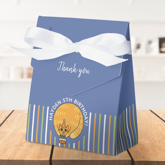 Cute Fat Orange Cat Favour Box (Creator Uploaded)