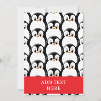 Cute Fat Penguin All Over Print Pattern