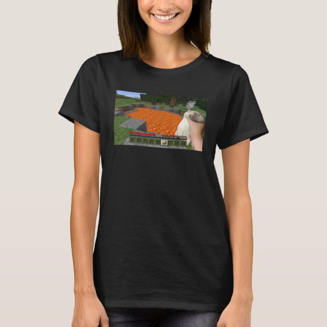 Cute Fat Rat Being Grabbed Meme T-Shirt (Front)