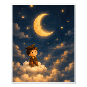 Cute Father Love Design Personalised Editable Photo Print