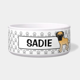 Cute Fawn Old English Mastiff Dog And Dog's Name