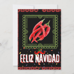 Cute feliz navidad christmas holiday card