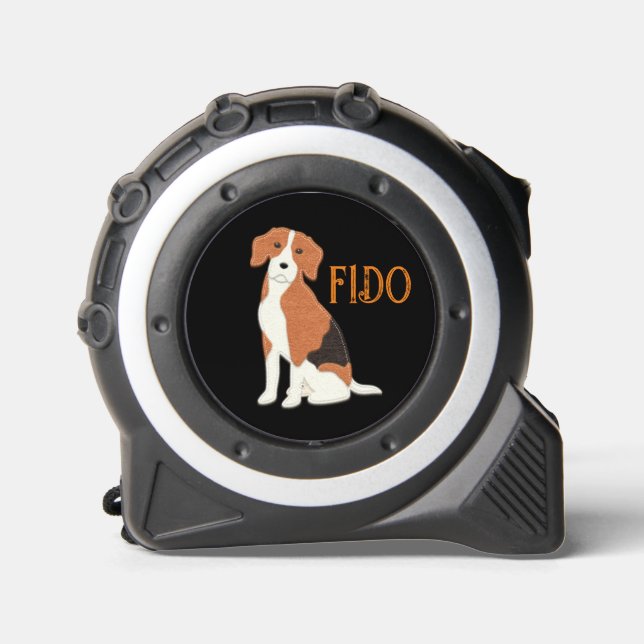 Cute Felt Look Beagle Dog Tape Measure 1 (Front)