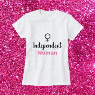 Cute Female Symbol Independent Woman T-Shirt