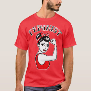 Cute Feminist Latina Rosie the Riveter Tattoo T-Shirt
