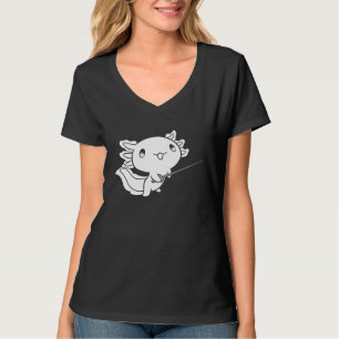 Cute Fencer Axolotl  Fencing Fencer T-Shirt