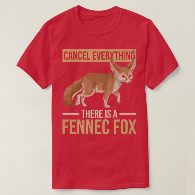 Cute Fennec Fo Design for a Fennec Fo Fan T-Shirt (Design Front)