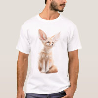 Cute Fennec Fox Illustration Hand Drawn Men