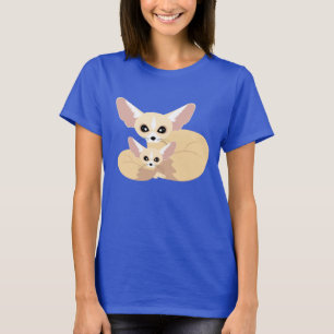 Cute Fennec Fox Mum and Baby T-Shirt