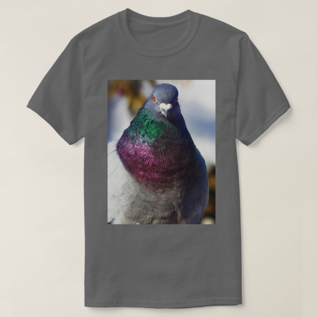 Cute Feral Pigeon T-Shirt (Design Front)