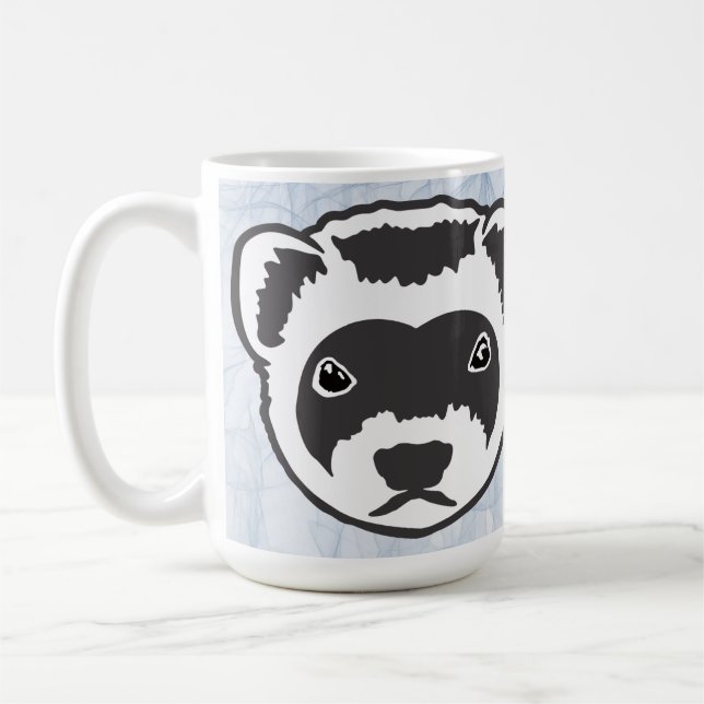 Cute Ferret Coffee Mug (Left)