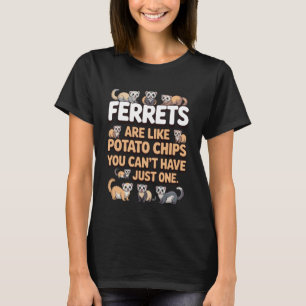 Cute Ferret Design For Men Women Kids Animal Ferre T-Shirt
