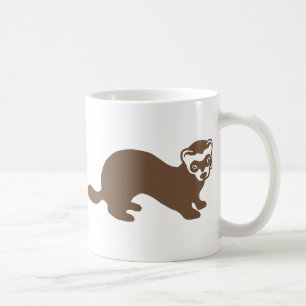 Cute Ferret Graphic Coffee Mug