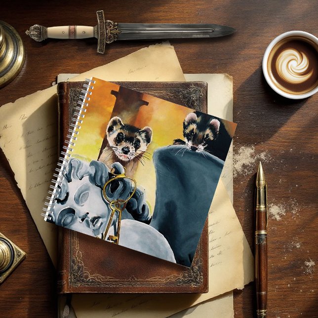 Cute Ferret Keys Cherub Notebook (Creator Uploaded)