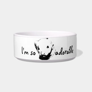 Cute Ferret Picture Bowl