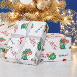 Cute Festive Children's Christmas Wrapping Paper<br><div class="desc">Festive Children's Christmas wrapping paper featuring,  Rudolph the red nosed reindeer,  Presents and snowmen with the words Merry Christmas.</div>