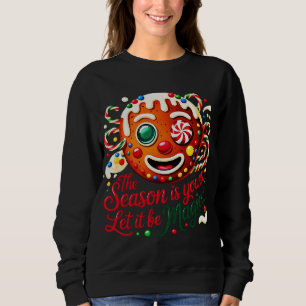 Cute Festive Christmas Cookie Crewneck Gift Sweatshirt